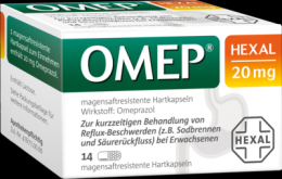OMEP HEXAL 20 mg magensaftresistente Hartkapseln 14 St