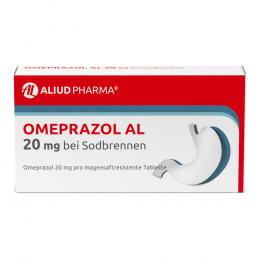 Omeprazol AL 20MG bei Sodbrennen 7 St Tabletten magensaftresistent