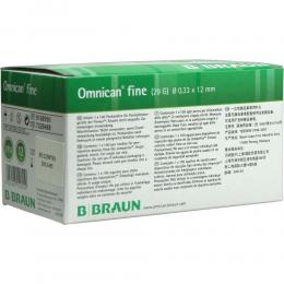 Ein aktuelles Angebot für OMNICAN FINE PEN KANUELE 0,33X12MM 100 St Kanüle Blutzuckermessgeräte & Teststreifen - jetzt kaufen, Marke B. Braun Melsungen AG.