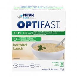 Ein aktuelles Angebot für OPTIFAST Suppe Kartoffel-Lauch Pulver 8 X 55 g Pulver Gewichtskontrolle - jetzt kaufen, Marke Nestle Health Science (Deutschland) GmbH.