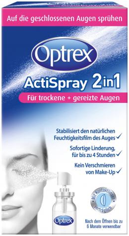 Optrex ActiSpray 2in1 für trockene+gereizte Augen 10 ml Spray
