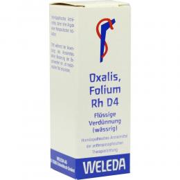 OXALIS FOLIUM Rh D 4 Dilution 20 ml Dilution