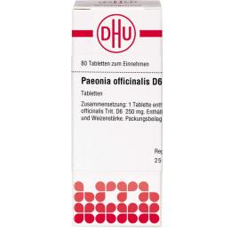 PAEONIA OFFICINALIS D 6 Tabletten 80 St.