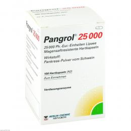 PANGROL 25.000 Hartkapseln 100 St Hartkapseln mit magensaftresistent überzogenen Pellets
