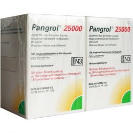 PANGROL 25.000 Hartkapseln 200 St Hartkapseln mit magensaftresistent überzogenen Pellets