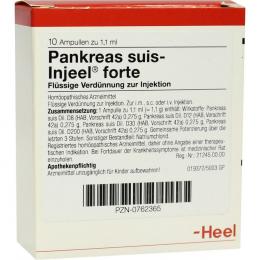 Ein aktuelles Angebot für PANKREAS SUIS Injeel forte Ampullen 10 St Ampullen  - jetzt kaufen, Marke Biologische Heilmittel Heel GmbH.