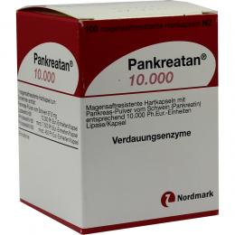 Ein aktuelles Angebot für PANKREATAN 10000 100 St Magensaftresistente Hartkapseln Verstopfung - jetzt kaufen, Marke NORDMARK Pharma GmbH.