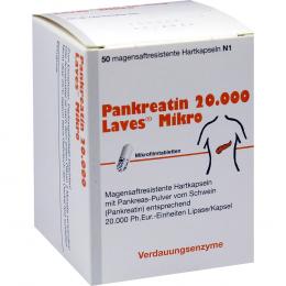PANKREATIN 20000 LAVES MIKRO 50 St Kapseln magensaftresistent
