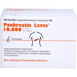 PANKREATIN Laves 10.000 Ph.Eur.-Einh.msr.Hartkaps. 200 St.