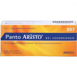 PANTO Aristo bei Sodbrennen 20 mg magensaftr.Tabl. 7 St.