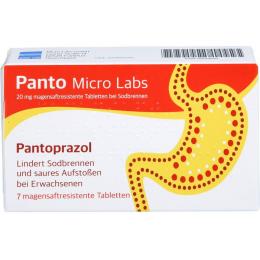 PANTO Micro Labs 20 mg msr.Tabl.bei Sodbrennen 7 St.