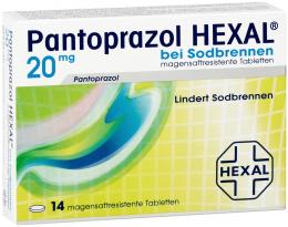 Pantoprazol HEXAL bei Sodbrennen 14 St Tabletten magensaftresistent