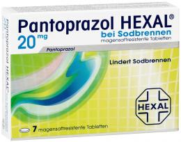 Pantoprazol HEXAL bei Sodbrennen 7 St Tabletten magensaftresistent