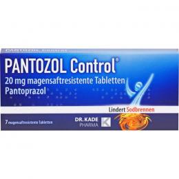PANTOZOL Control 20 mg magensaftres.Tabletten 7 St.