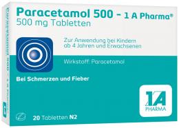 PARACETAMOL 500-1A Pharma Tabletten 20 St Tabletten