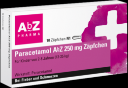 PARACETAMOL AbZ 250 mg Zpfchen 10 St
