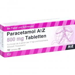 Paracetamol AbZ 500mg Tabletten 10 St Tabletten