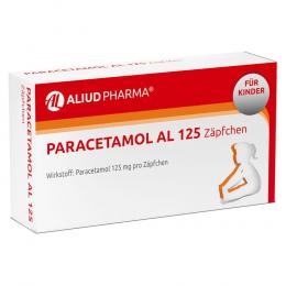 Paracetamol AL 125 Säuglingssuppositorien 10 St Säuglings-Suppositorien