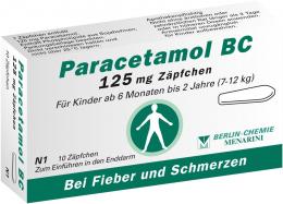 PARACETAMOL BC 125 mg Suppositorien 10 St Suppositorien