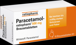 PARACETAMOL-ratiopharm 500 mg Brausetabletten 10 St