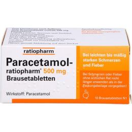 PARACETAMOL-ratiopharm 500 mg Brausetabletten 10 St.