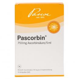 Pascorbin Injektionslösung 10 X 5 ml Injektionslösung