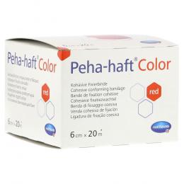 PEHA-HAFT Color Fixierbinde 6 cmx20 m rot 1 St Binden