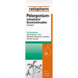 PELARGONIUM-RATIOPHARM Bronchialtropfen 100 ml
