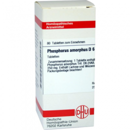 PHOSPHORUS AMORPHUS D 6 Tabletten 80 St