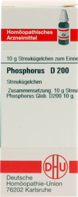 PHOSPHORUS D 200 Globuli 10 g
