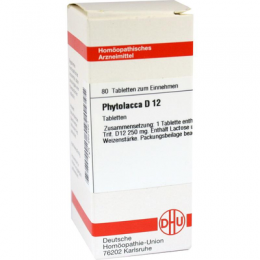 PHYTOLACCA D 12 Tabletten 80 St
