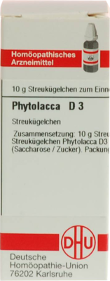 PHYTOLACCA D 3 Globuli 10 g