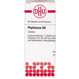 PHYTOLACCA D 6 Tabletten 80 St.