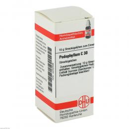 Ein aktuelles Angebot für PODOPHYLLUM C30 10 g Globuli Naturheilmittel - jetzt kaufen, Marke DHU-Arzneimittel GmbH & Co. KG.