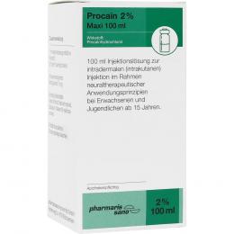 PROCAIN pharmarissano 2% Maxi Inj.-Lsg.Fla.100 ml 100 ml Injektionslösung