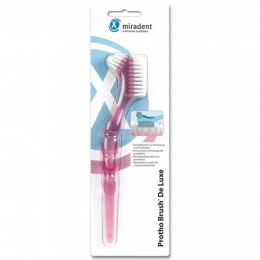 Protho Brush De Luxe Prothesenreiniger transp.pink 1 St Zahnbürste