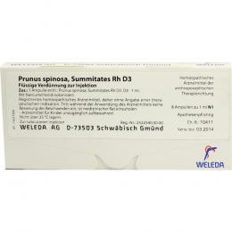 PRUNUS SPINOSA SUMMITATES Rh D 3 Ampullen 8 X 1 ml Ampullen