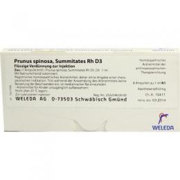 PRUNUS SPINOSA SUMMITATES Rh D 3 Ampullen 8X1 ml