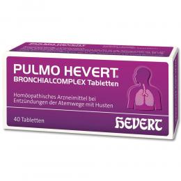 Ein aktuelles Angebot für Pulmo Hevert Bronchialcomplex Tabletten 40 St Tabletten Hustenlöser - jetzt kaufen, Marke Hevert-Arzneimittel Gmbh & Co. Kg.