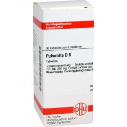 PULSATILLA D 6 Tabletten 80 St Tabletten