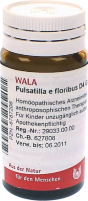 PULSATILLA E floribus D 4 Globuli 20 g
