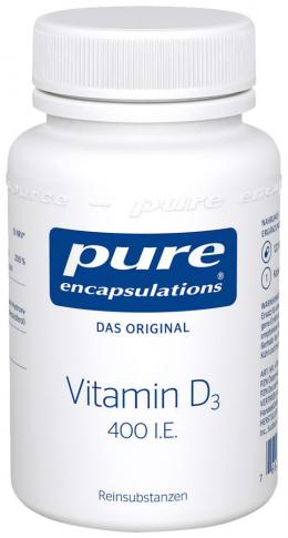 Ein aktuelles Angebot für PURE ENCAPSULATIONS Vitamin D3 400 I.E. Kapseln 120 St Kapseln Nahrungsergänzungsmittel - jetzt kaufen, Marke pro medico GmbH.