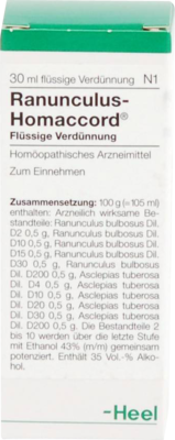 RANUNCULUS HOMACCORD Tropfen 30 ml