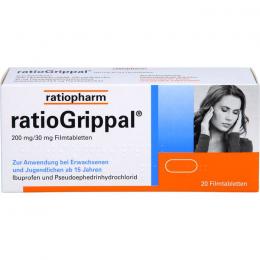 RATIOGRIPPAL 200 mg/30 mg Filmtabletten 20 St.