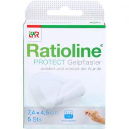 RATIOLINE protect Gelpflaster 4,5x7,4 cm 5 St.