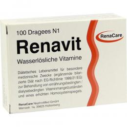 Ein aktuelles Angebot für Renavit 100 St Überzogene Tabletten Multivitamine & Mineralstoffe - jetzt kaufen, Marke Renacare Nephromed GmbH.