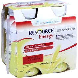 Ein aktuelles Angebot für Resource energy Vanille 4 X 200 ml Flüssigkeit Gewichtskontrolle - jetzt kaufen, Marke Nestle Health Science (Deutschland) GmbH.
