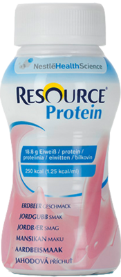 RESOURCE Protein Drink Erdbeer 4X200 ml
