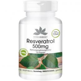 RESVERATROL 500 mg Kapseln 120 St.