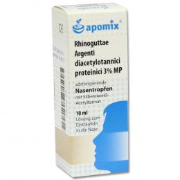 Ein aktuelles Angebot für RHINOGUTTAE Arg.Diacetylotann.pro MP 10 ml Nasentropfen Nasennebenhöhlenentzündung - jetzt kaufen, Marke apomix AMH Niemann GmbH & Co. KG.